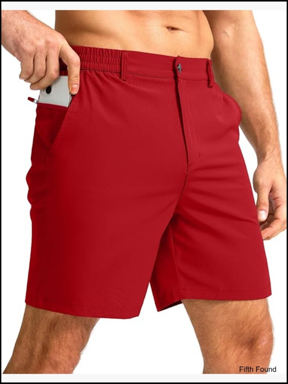Men's 7" Casual Golf Shorts Stretch Quick Dry 3 Pockets Lightweight Work Shorts